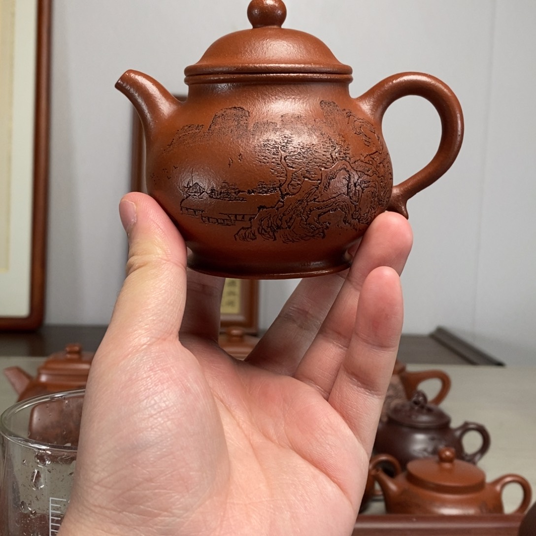 紫砂茶壶原矿泥料传统工艺制作