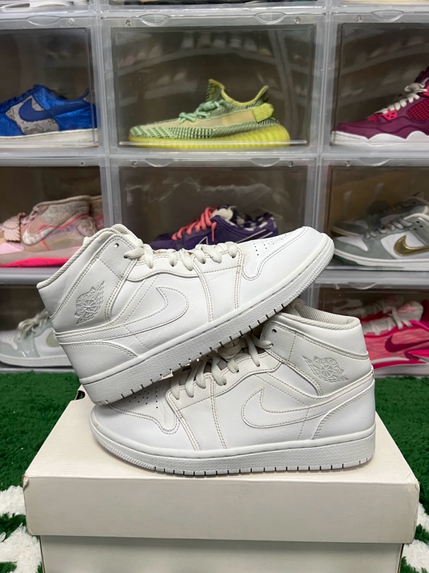 42码/aj1纯白休闲鞋/二手正品95新