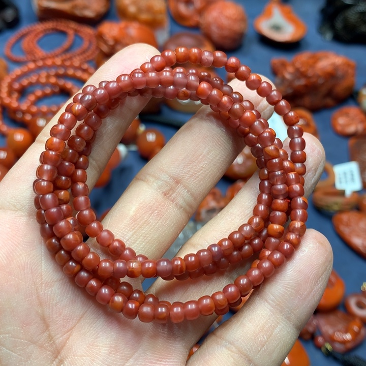 手串未镶嵌南红玛瑙4mm+