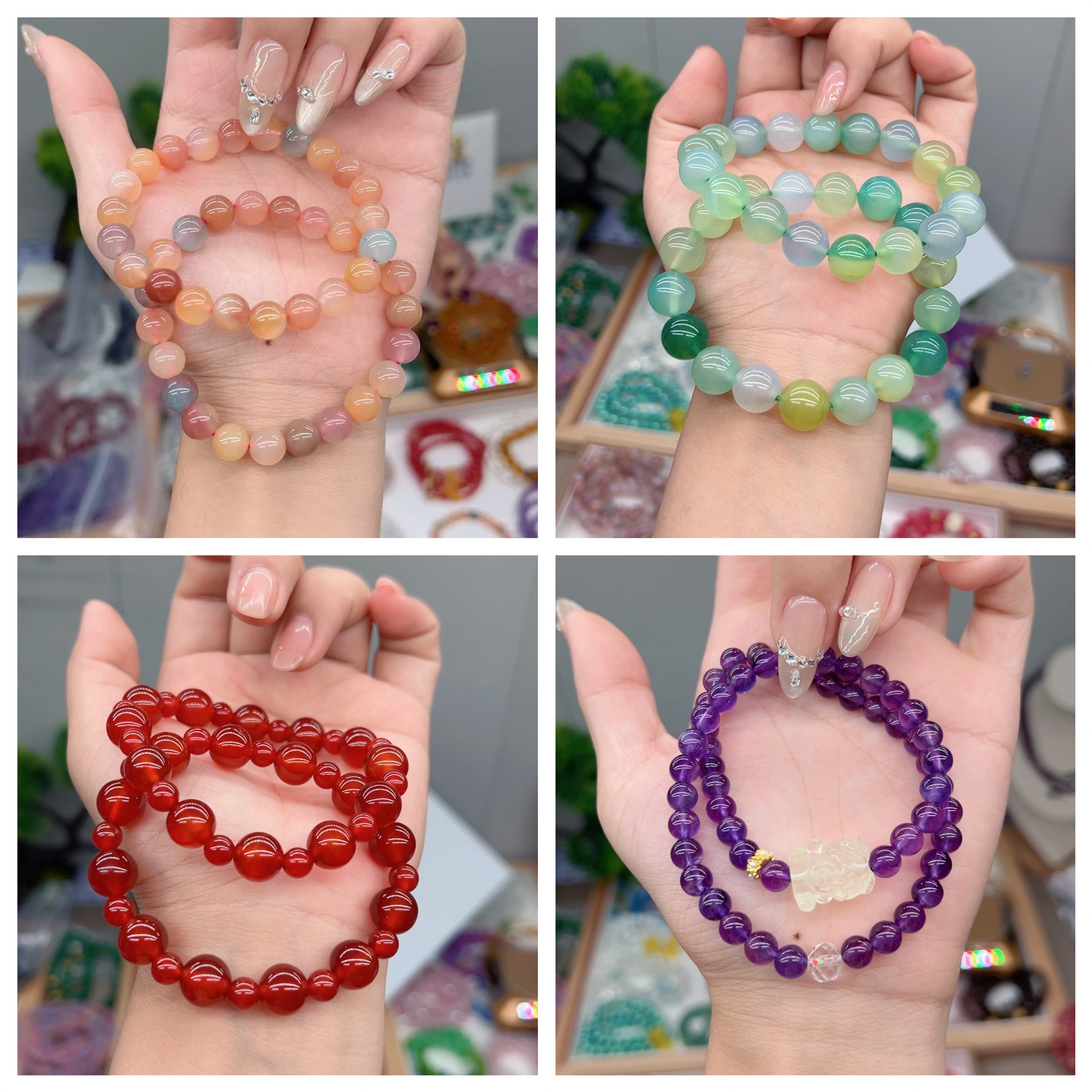 【宠粉品宣】DIY个性手链→默认微瑕，直播选品下单多样性发其一