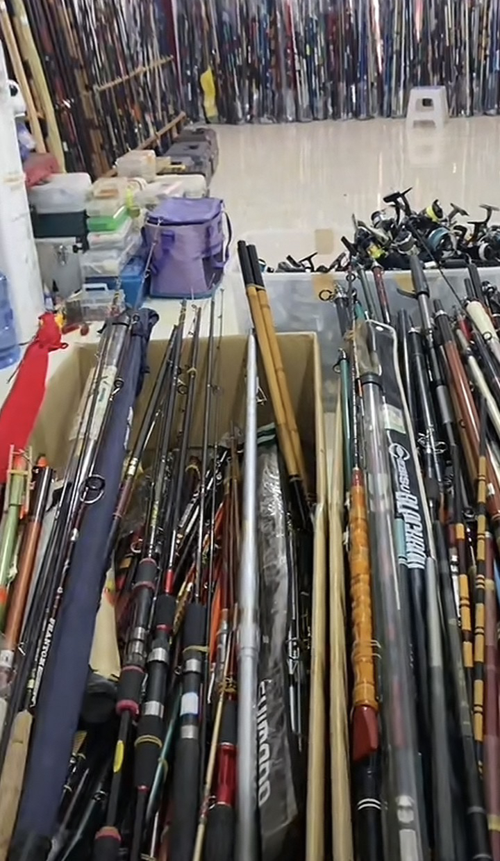 精品断码鱼竿渔具。华