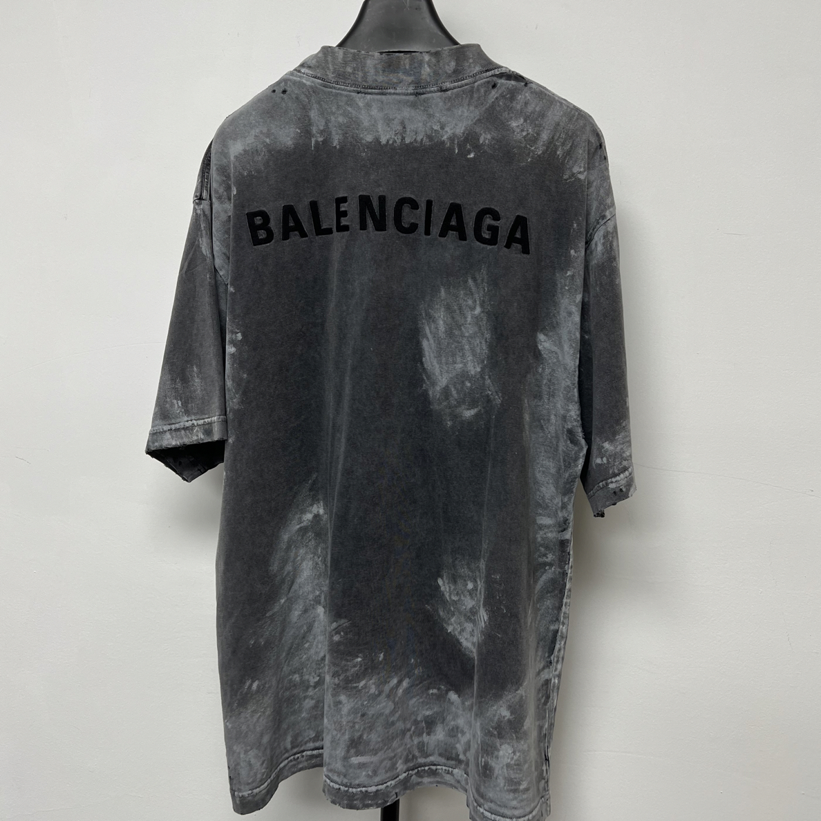 未使用 Balenciaga/巴黎世家 徽标刺绣圆领短袖T恤 常规版型 