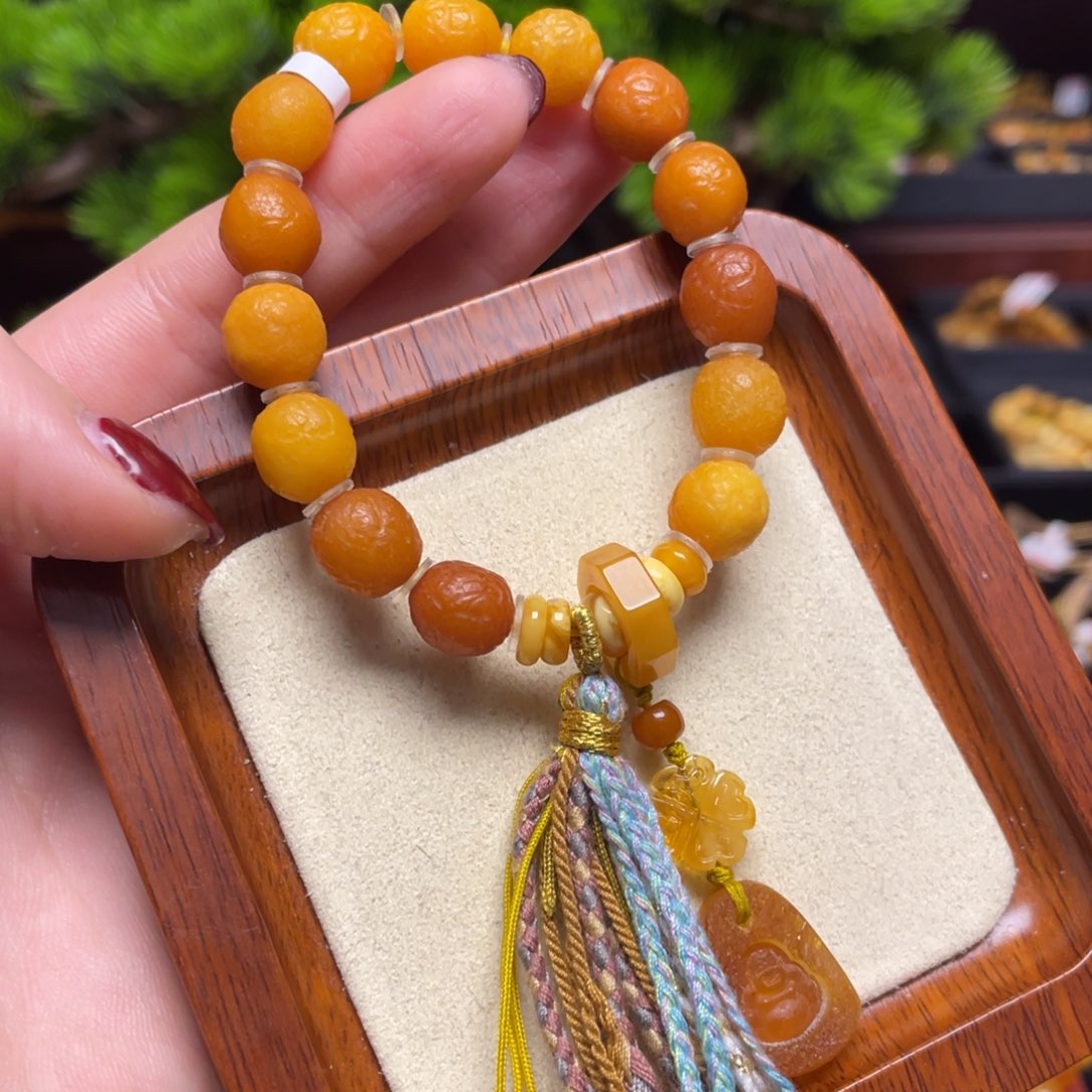 蜜蜡手链未镶嵌手串