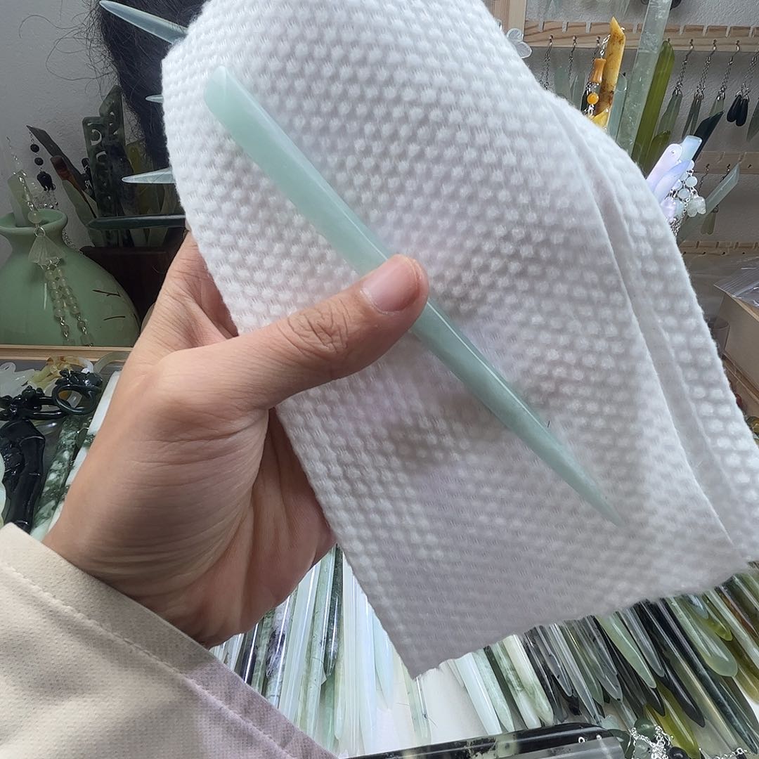 蛇纹石玉发饰未镶嵌