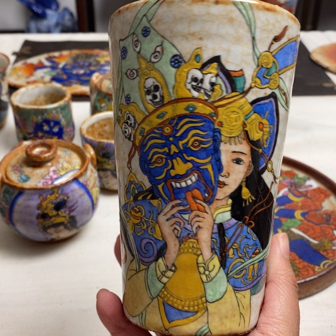 桃**夭手工手绘扎吉拉姆大可乐杯