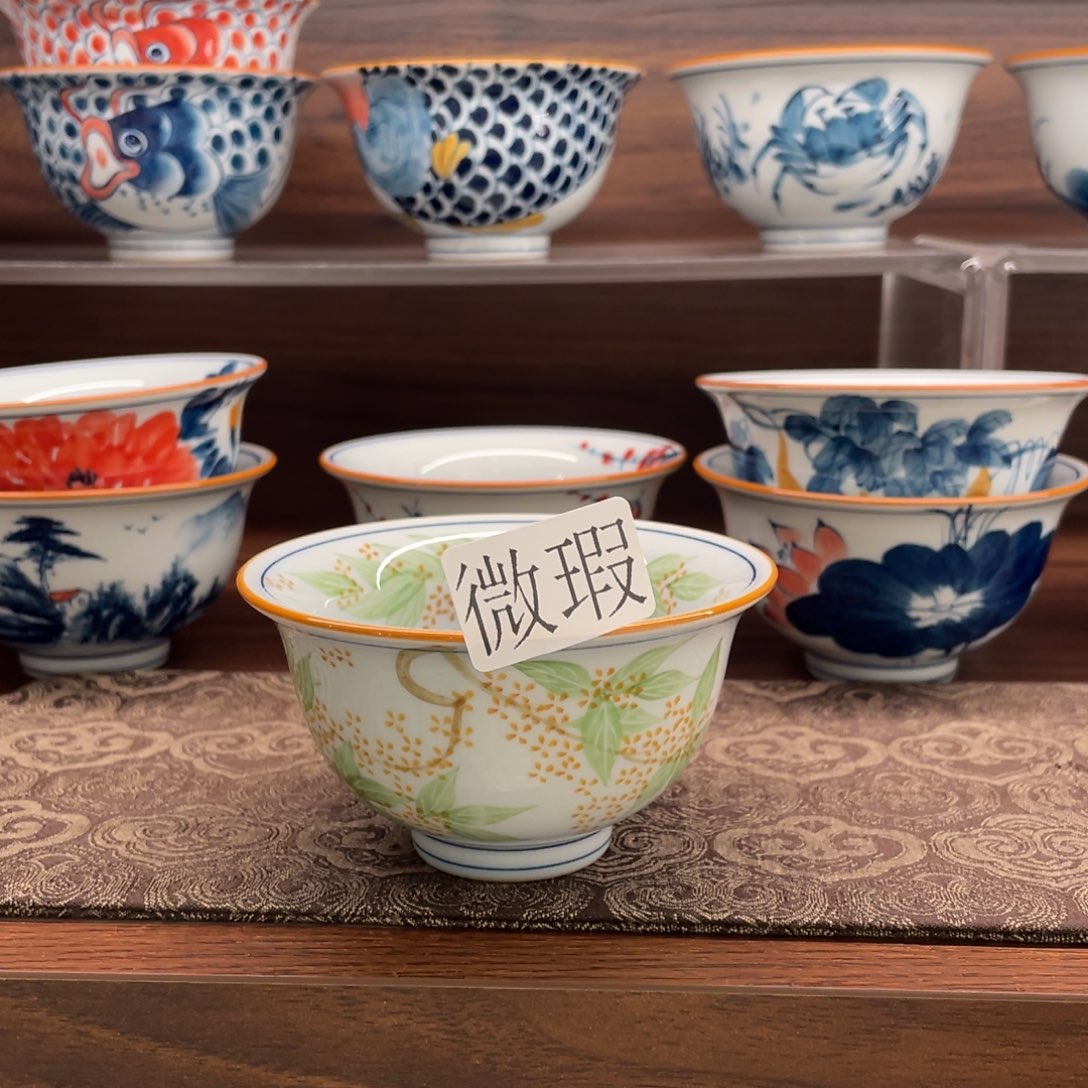 微瑕釉下彩纯手绘