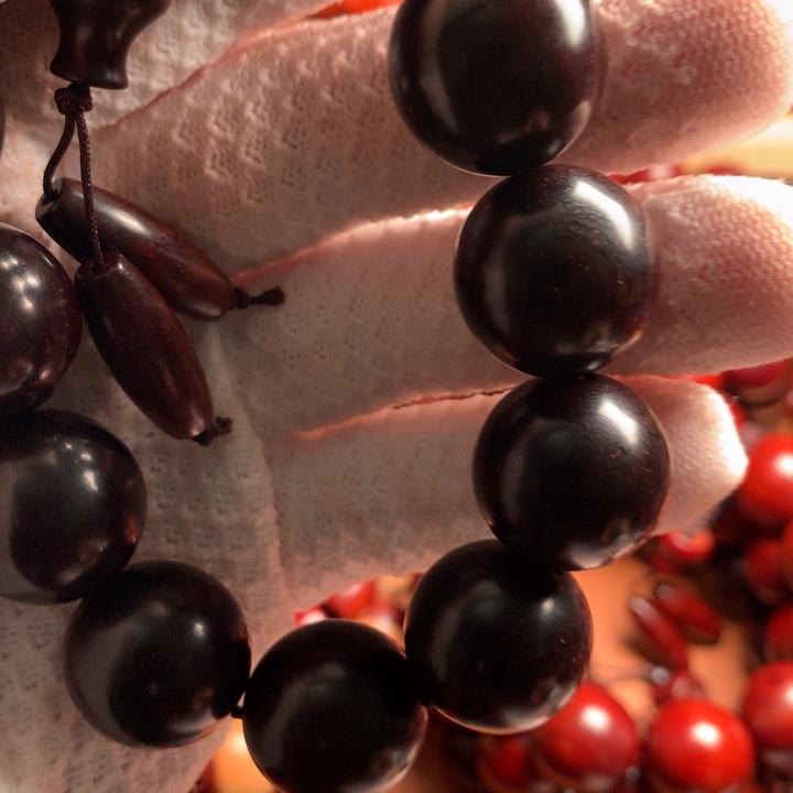 涯***哄染料紫檀（血檀）手串/手链1.8星多星高油高密