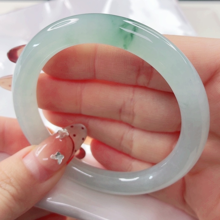 翡翠未镶嵌手镯54.2x461