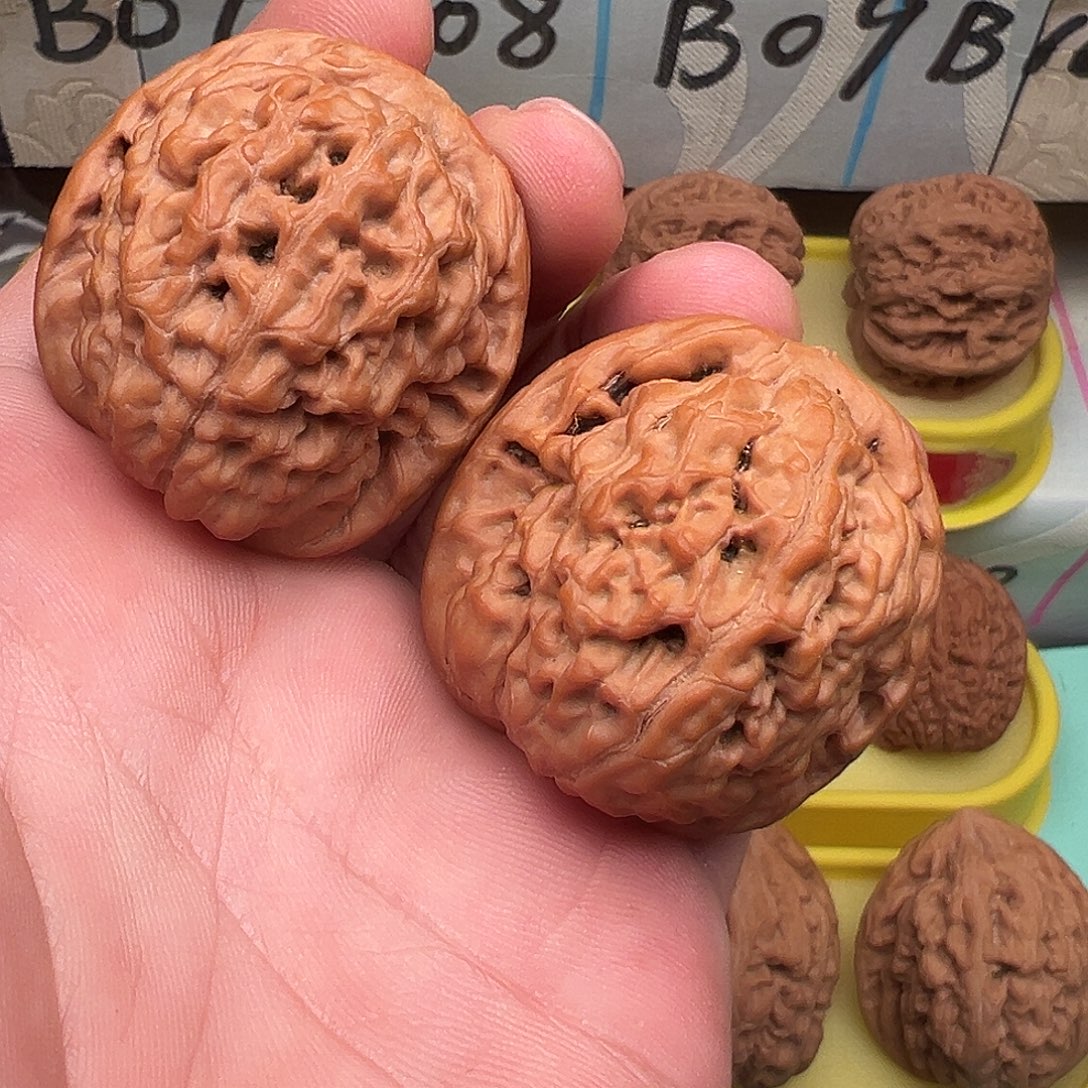 吊坠文玩核桃莲花40