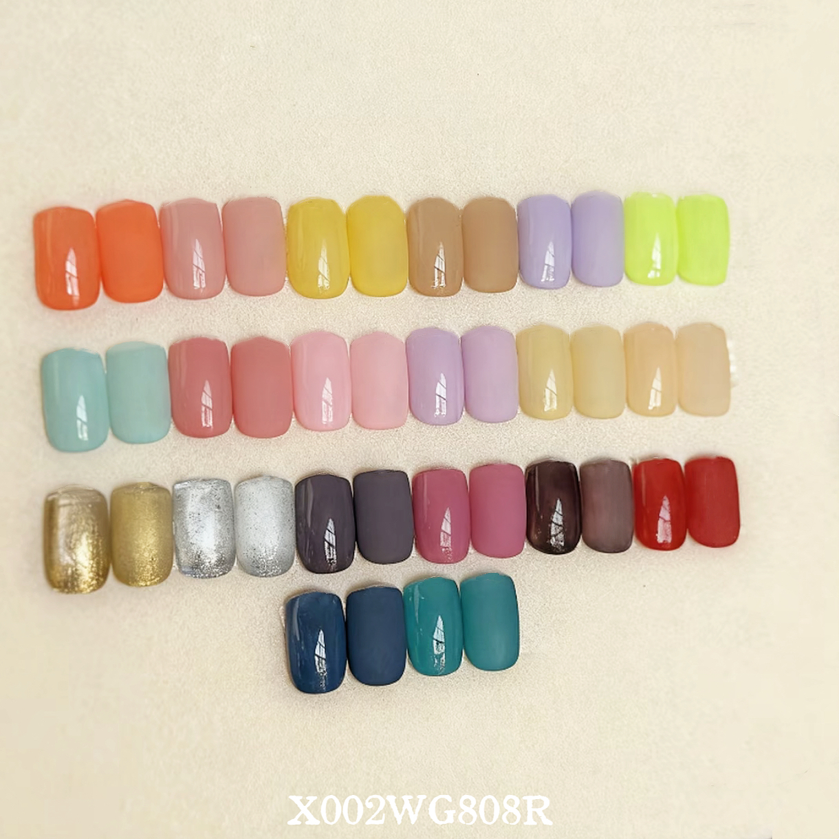 X002WG80BR 20色套装持久显白美甲专用光疗胶全套网红流行色粉盒