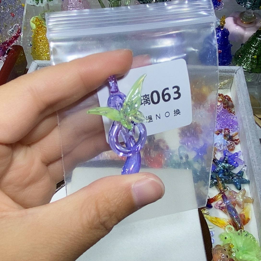 一***吖玻璃颈饰63音符一个
