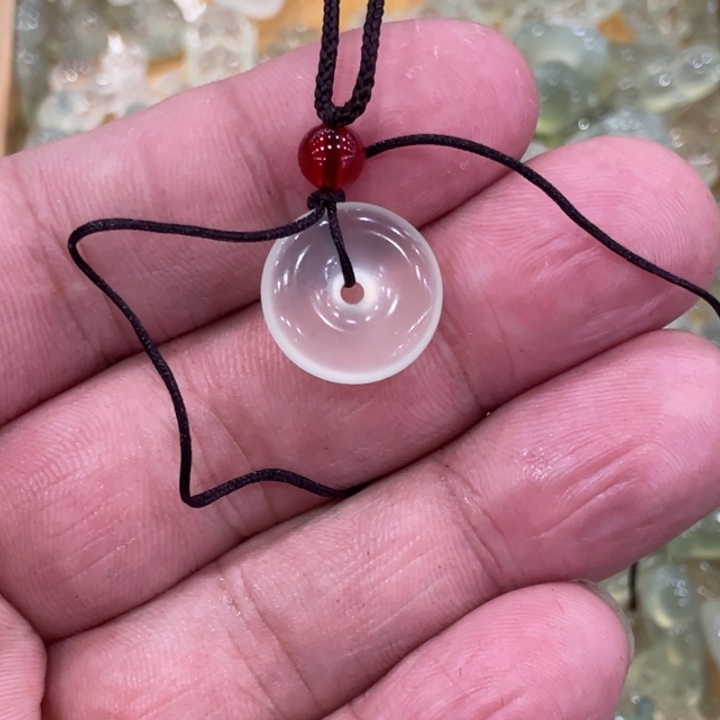 蛇纹石玉合金颈饰