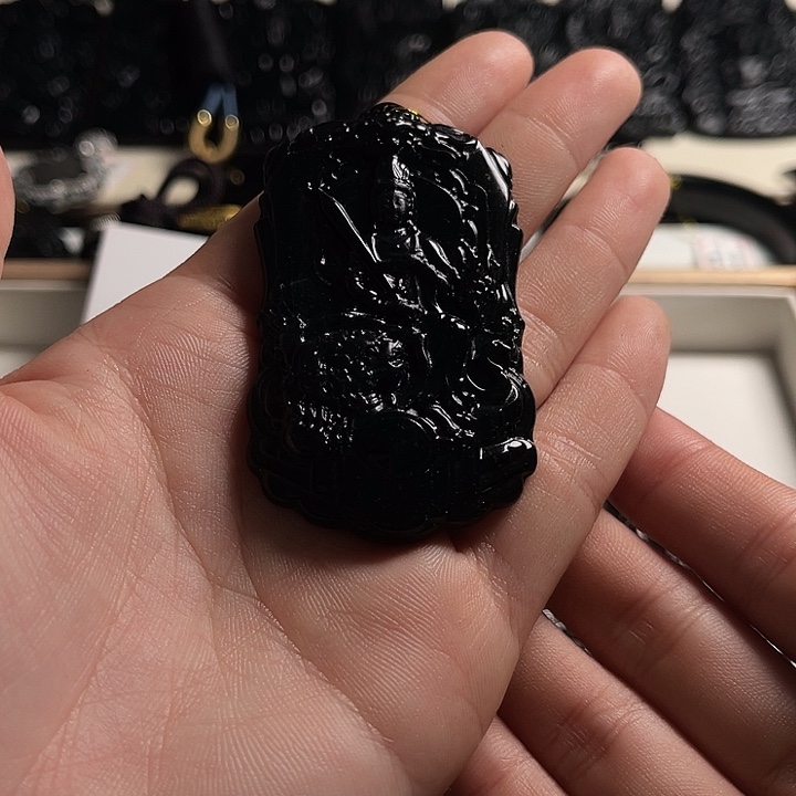 翡翠未镶嵌颈饰天然缅料A货文殊A236