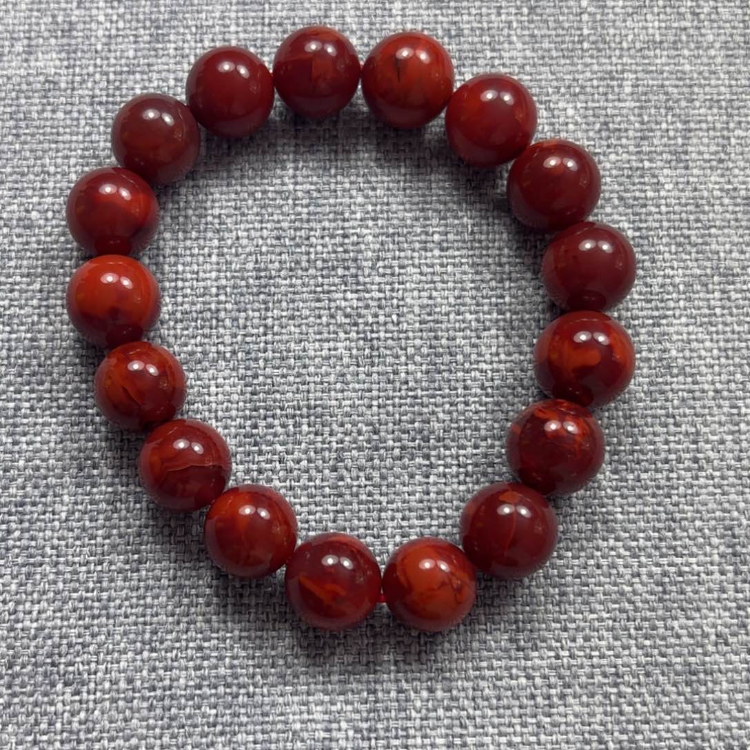 南红玛瑙颈饰未镶嵌额*