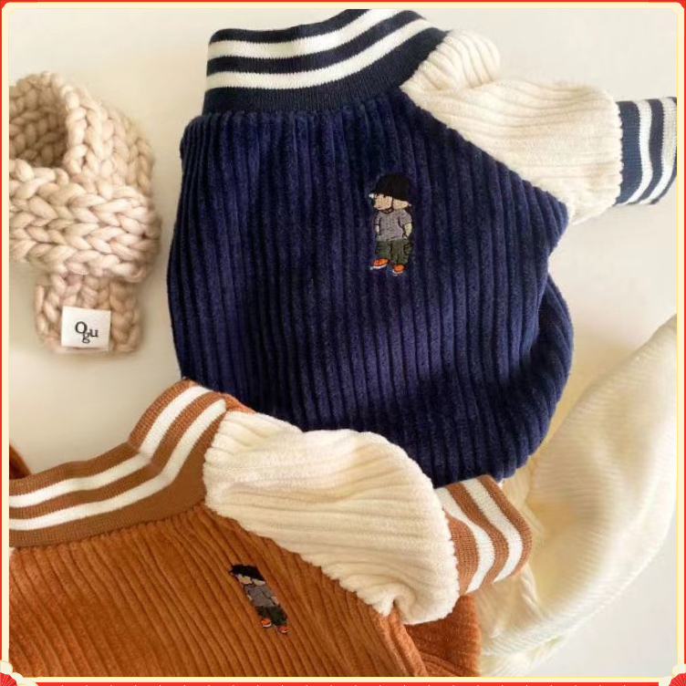 狗狗衣服秋冬款棒球服夹克泰迪小型犬ins风网红款猫咪加绒保暖衣k