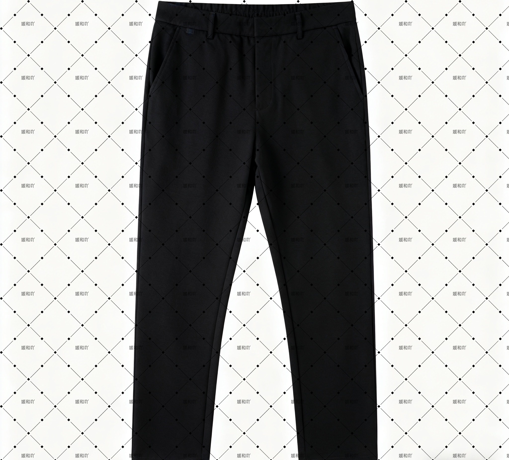 B347黑色休闲牛仔裤