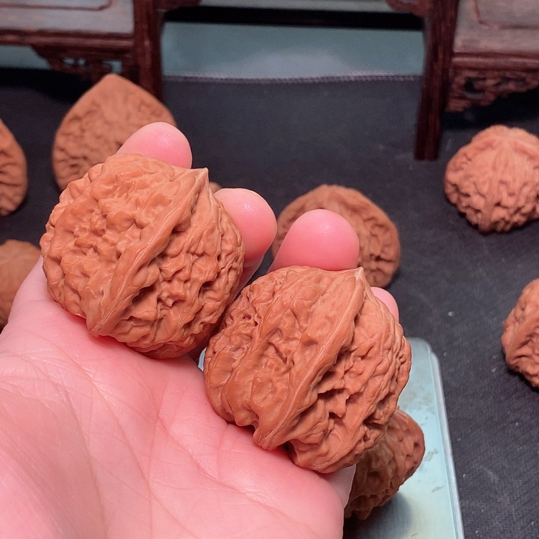 吊坠文玩核桃喜**～凹底39尺