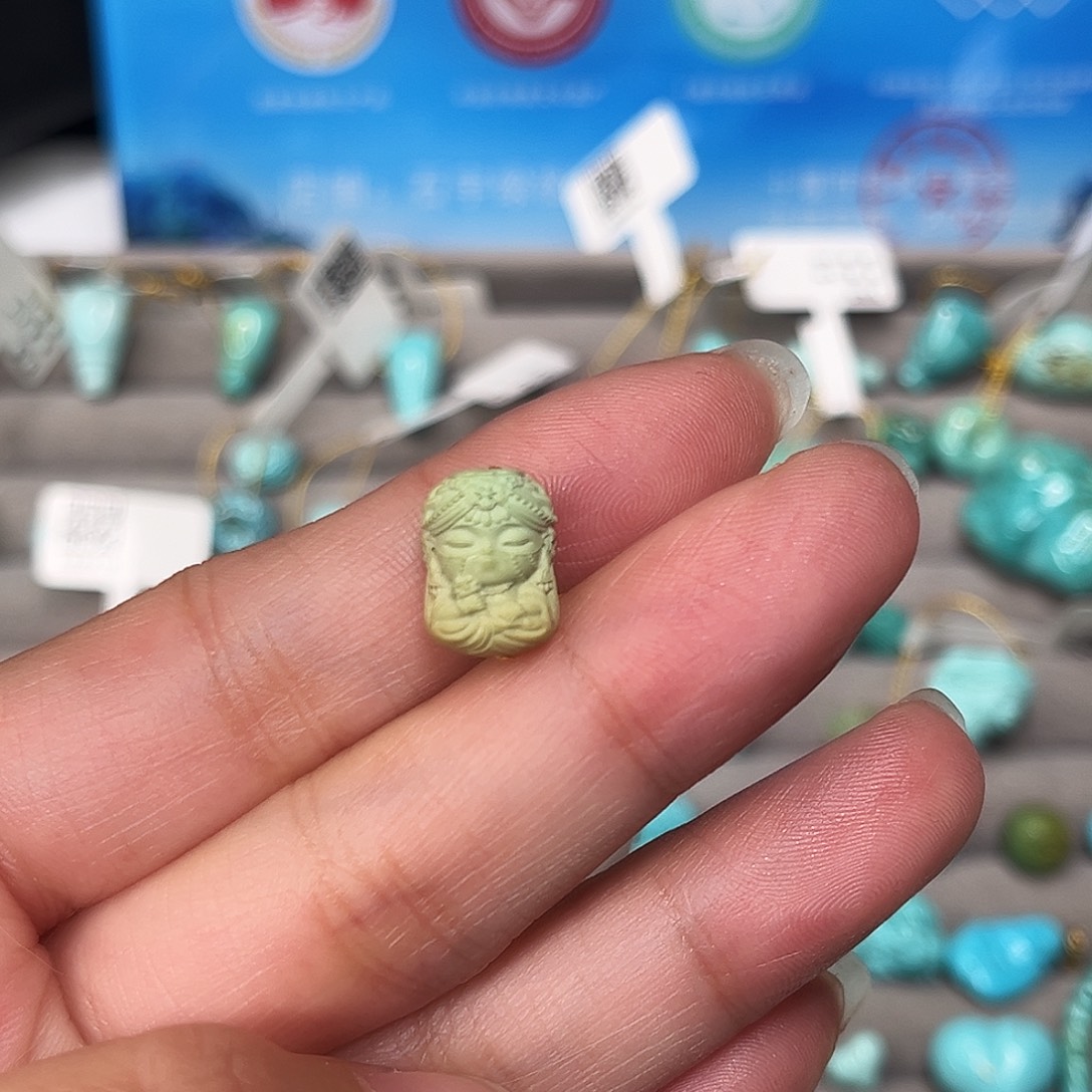 绿松石未镶嵌珠宝半成品