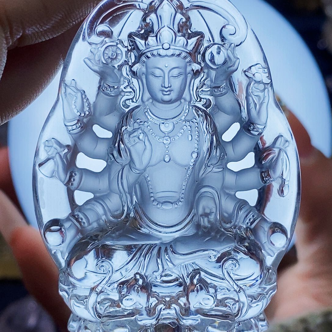 水晶颈饰未镶嵌浩吊坠