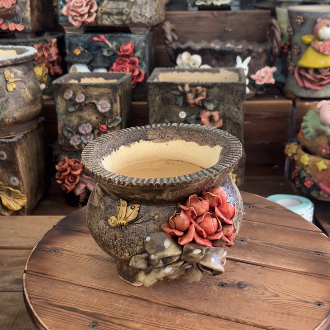 红陶青藤多肉花盆