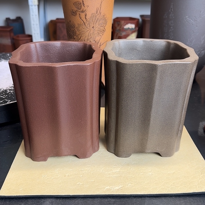 14×16两只小四方手工盆