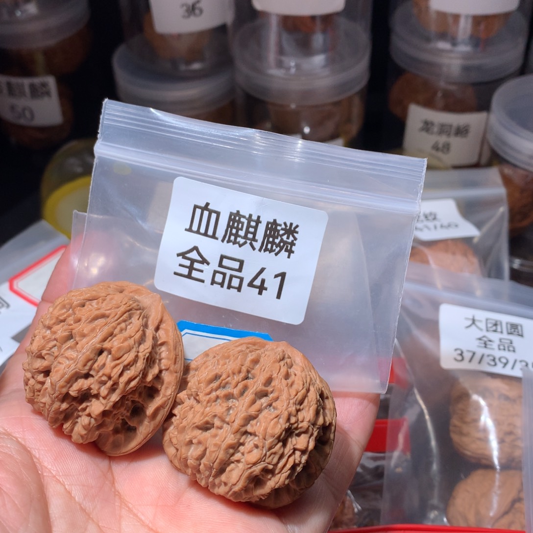 文玩核桃吊坠41全品血麒麟