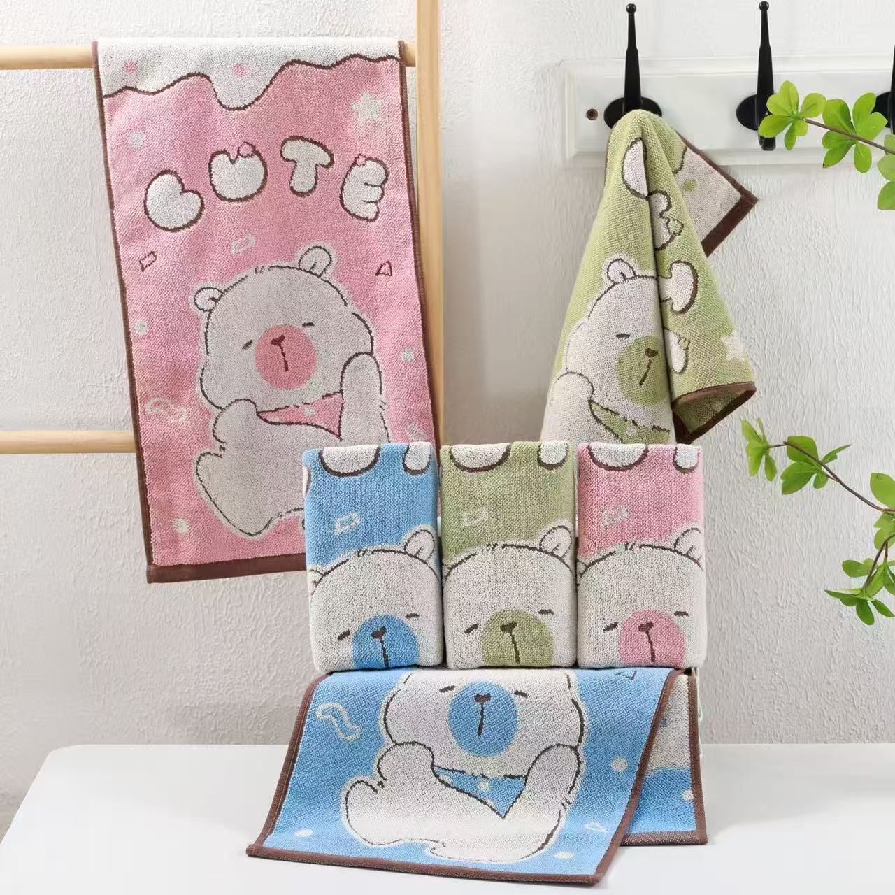 加大加厚纯棉色纱大浴巾成人洗澡不掉毛不褪色