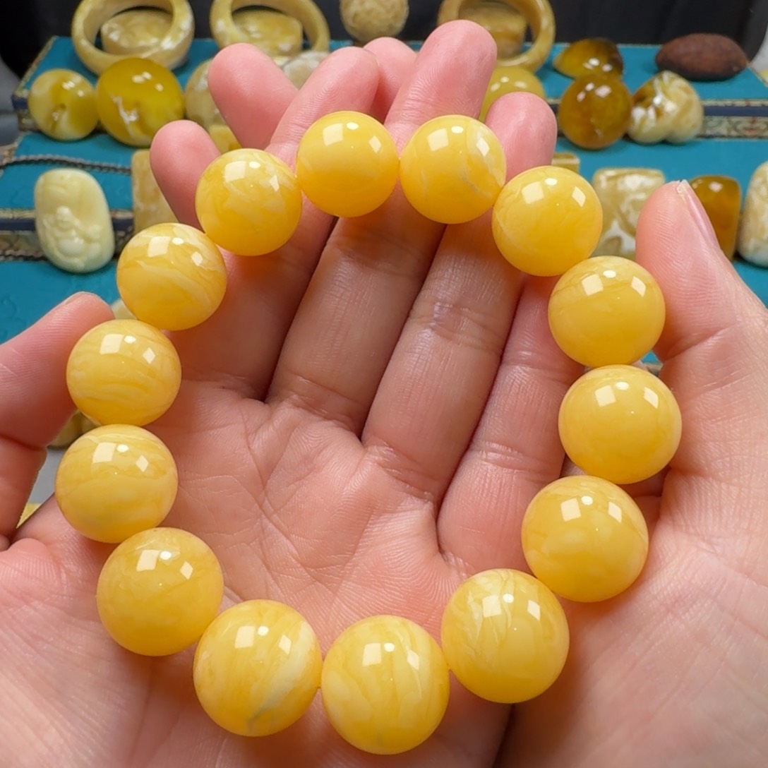 琥珀手链未镶嵌蜜蜡