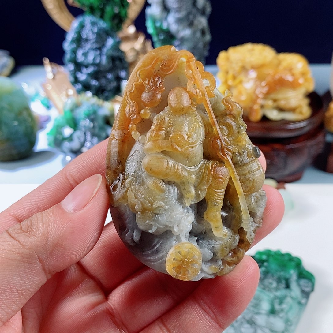 未镶嵌定制翡翠缅甸天然翡翠地藏王