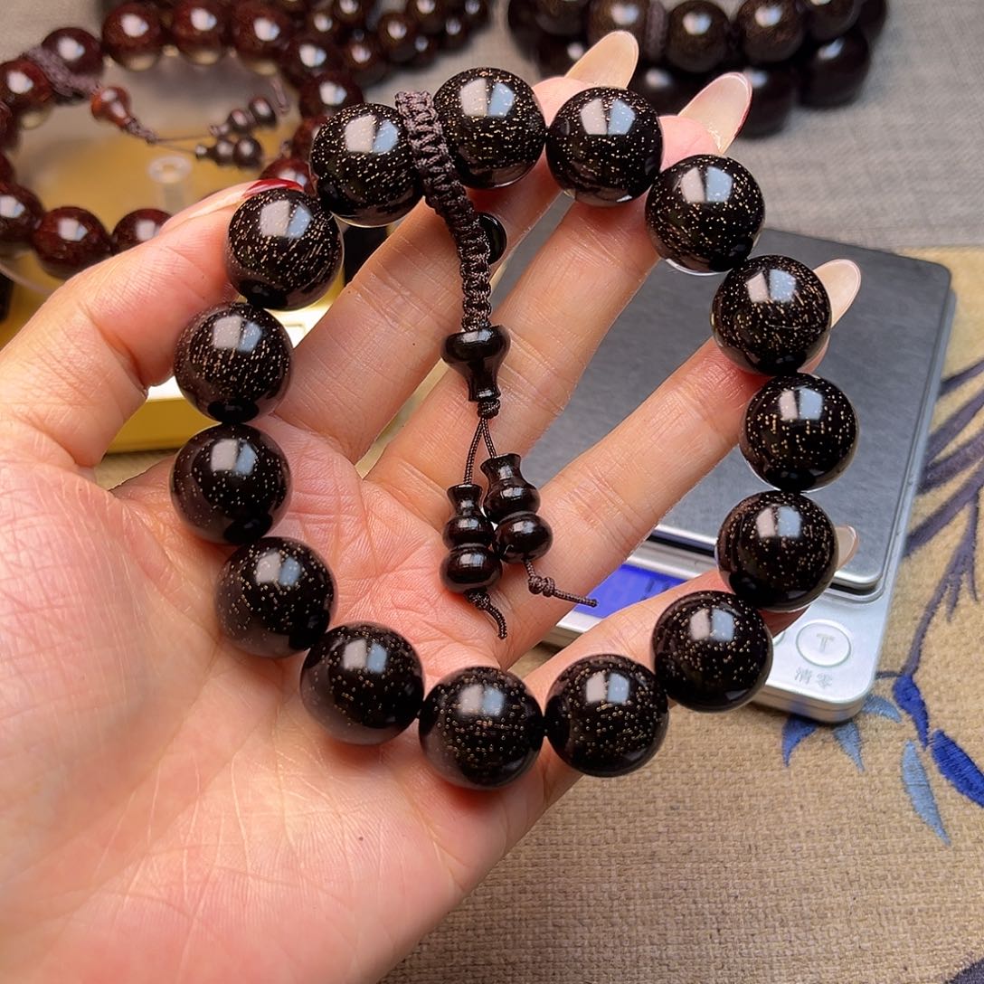 檀香紫檀（小叶紫檀）1.5 15颗爆星