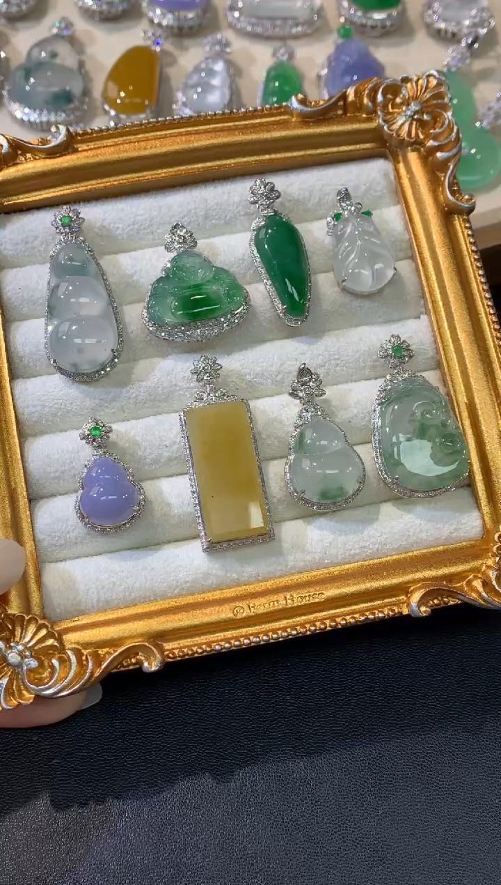 【彩虹盘】翡翠-18K金-多样性发一件-PO20|CXQ21