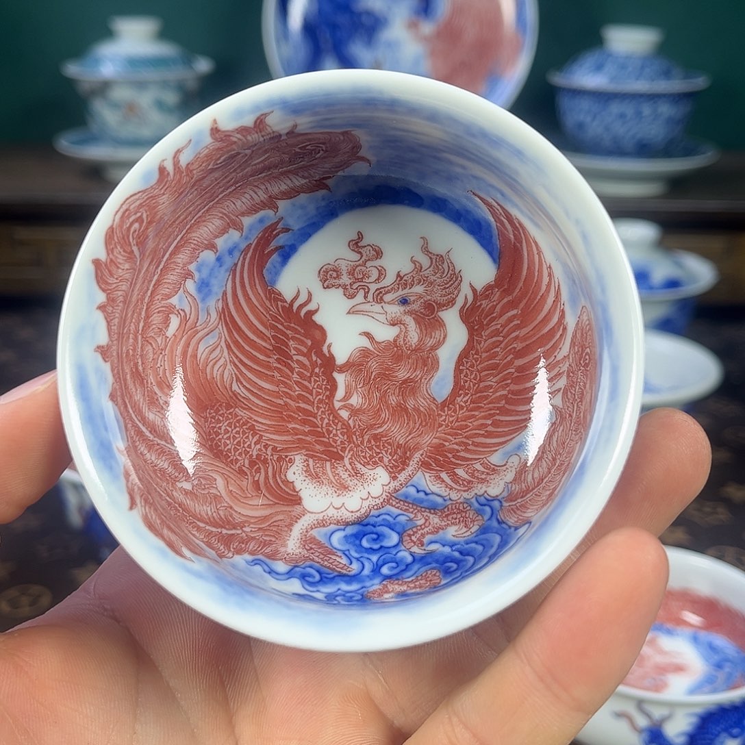 瓷片自成堂景德镇手工手绘