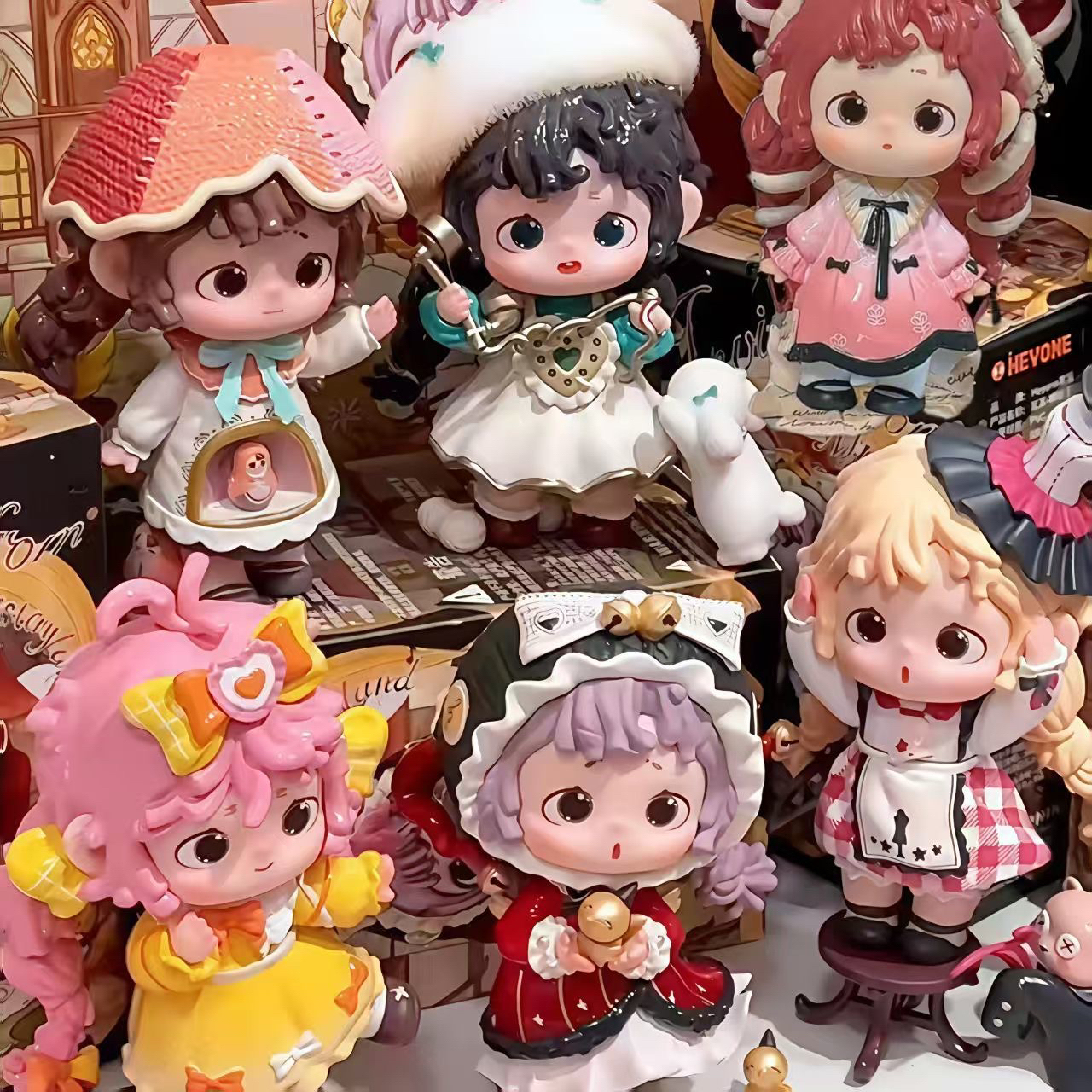 【拆盒】黑玩芙芙神秘王国的邀请函系列潮玩盲盒