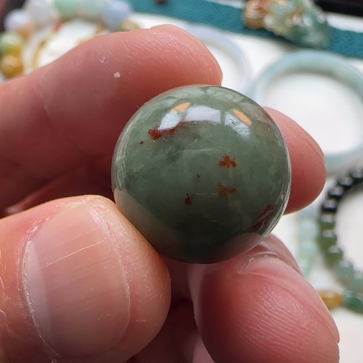 你***琦翡翠未镶嵌颈饰特色双彩珠子