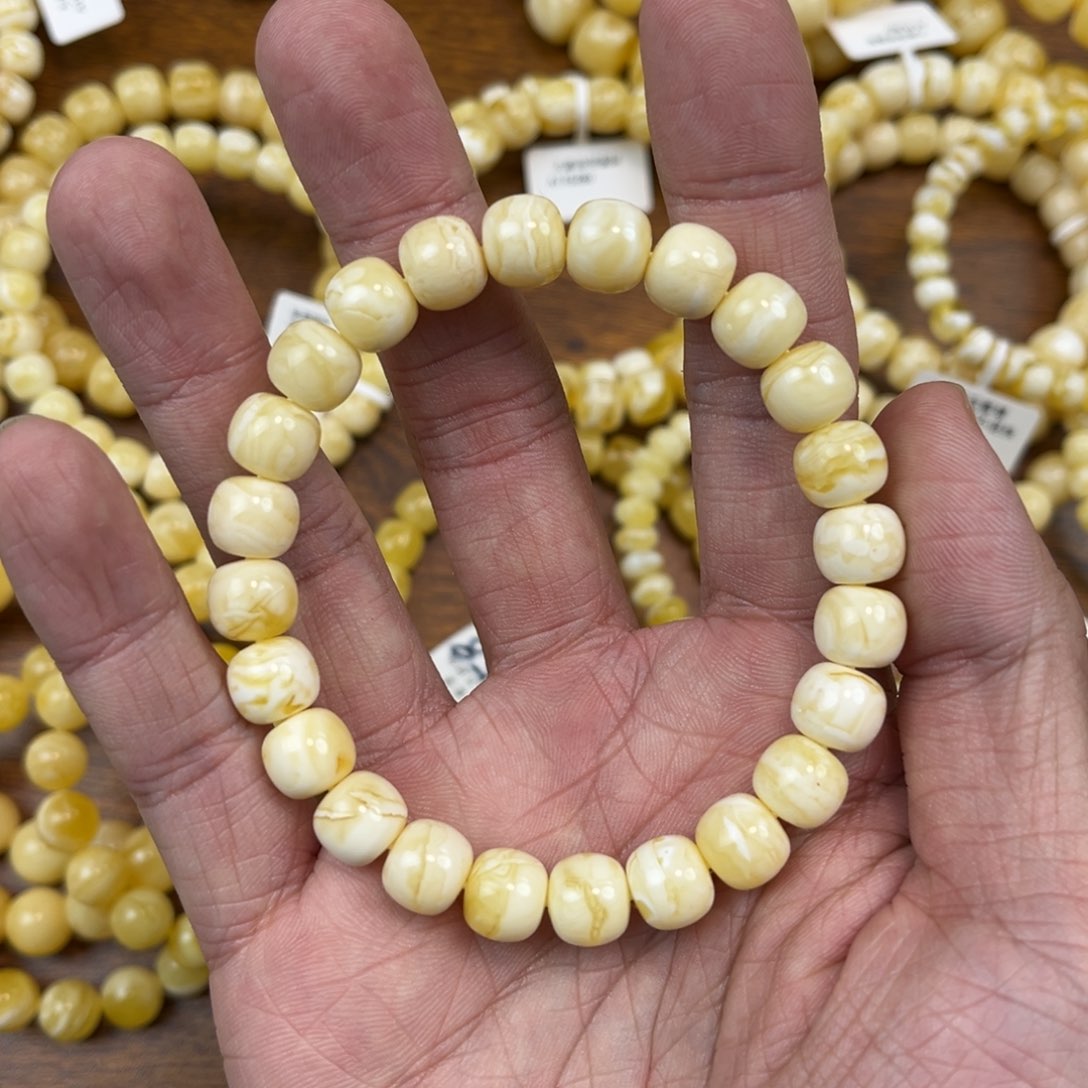 蜜蜡手串未镶嵌Z*-蜜蜡手串9.5mm