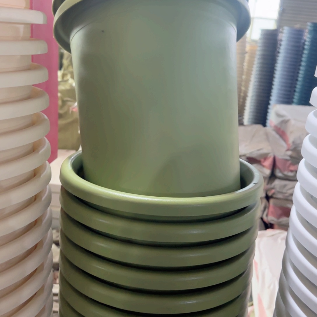 树脂四季盆7#无拖果绿微瑕6