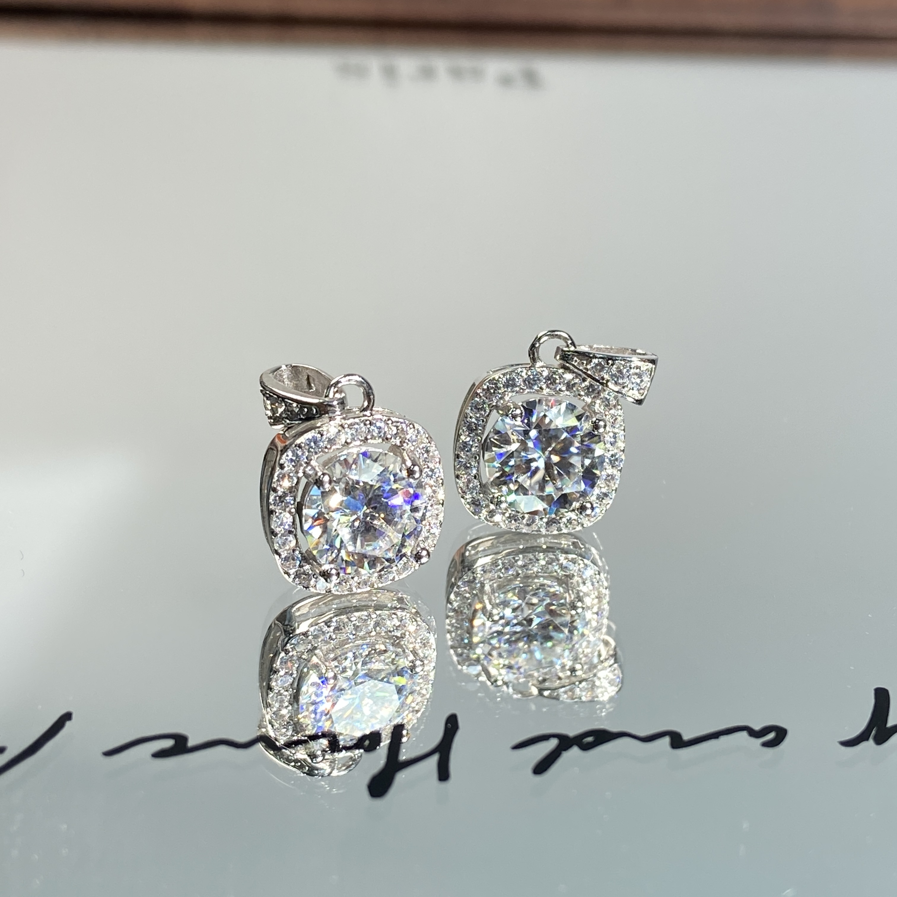 925银莫桑石银制品 【星浩】莫桑吊坠5-9T43L165【多样性发一件】