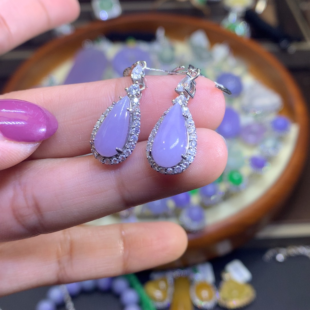 翡翠颈饰银S925镶嵌翡翠