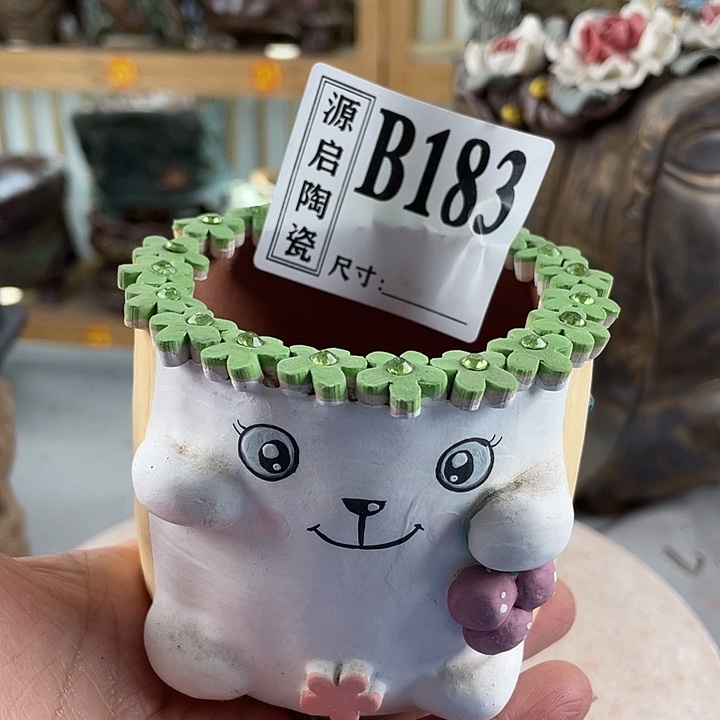 紫砂花盆景德镇陶瓷183