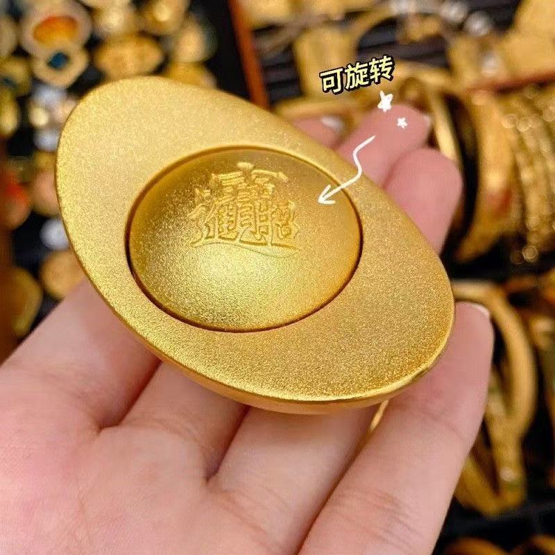 合金吊坠 合金项坠/吊坠 精品转动元宝 （点进选转动/不转动）