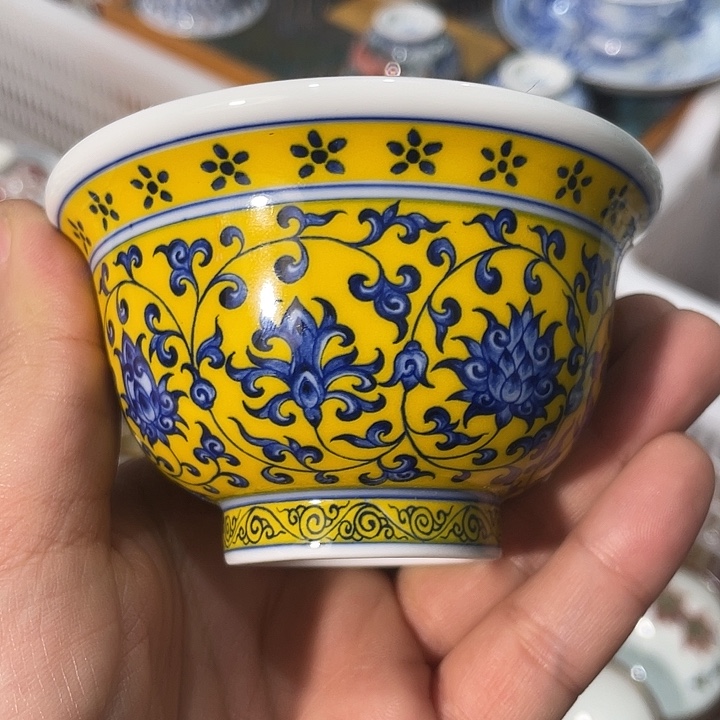 陶摆件景德镇陶瓷主人杯123