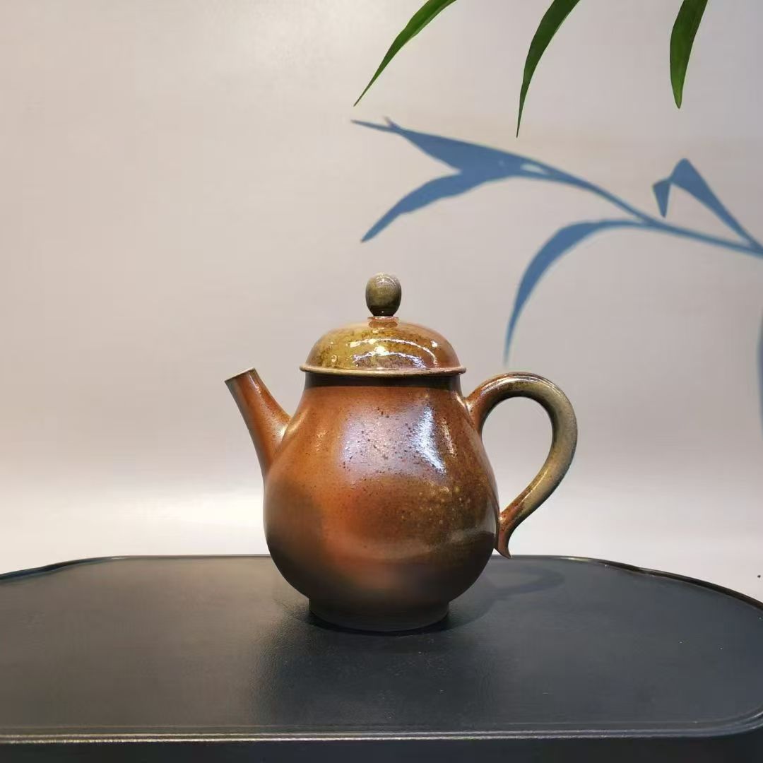 高温柴烧纯手工坭兴陶泡茶小壶全手工水壶家用