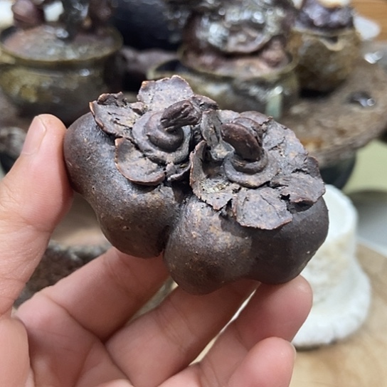 杯柿柿如意 柴烧裸烧手走品