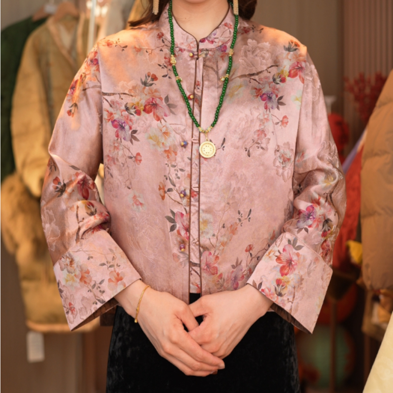 璇子【梅林】春季国风气质百搭提花外套2024D0263