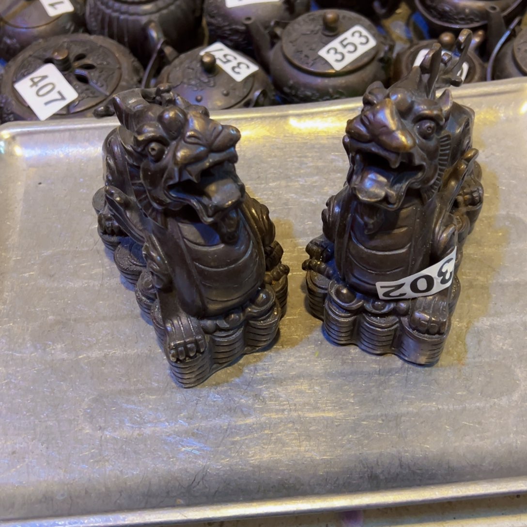 黄铜摆件，文房摆件