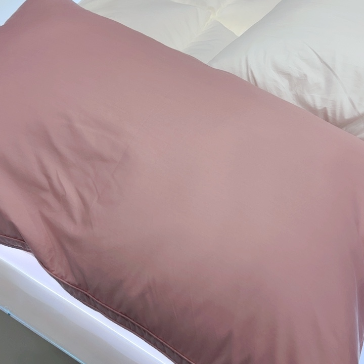 星级酒店同款枕芯双边粉色