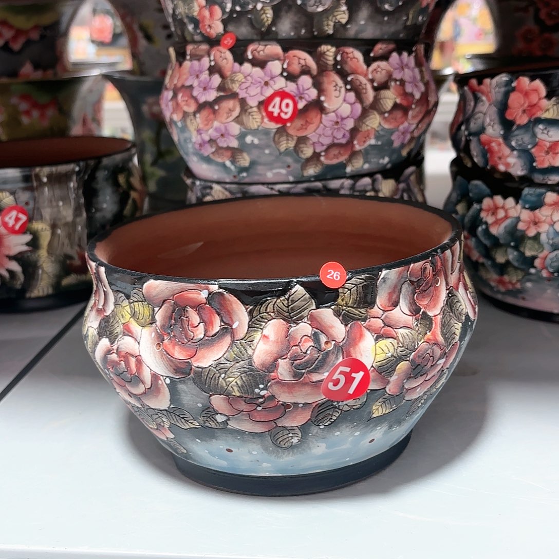 紫砂花盆手工花盆默认微瑕16/11