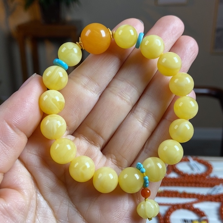 琥珀手链未镶嵌蜜蜡手串11