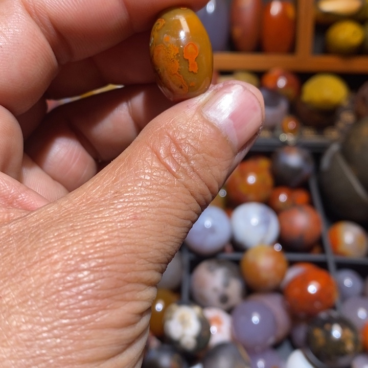 未镶嵌战国红桶珠玛瑙/玉髓