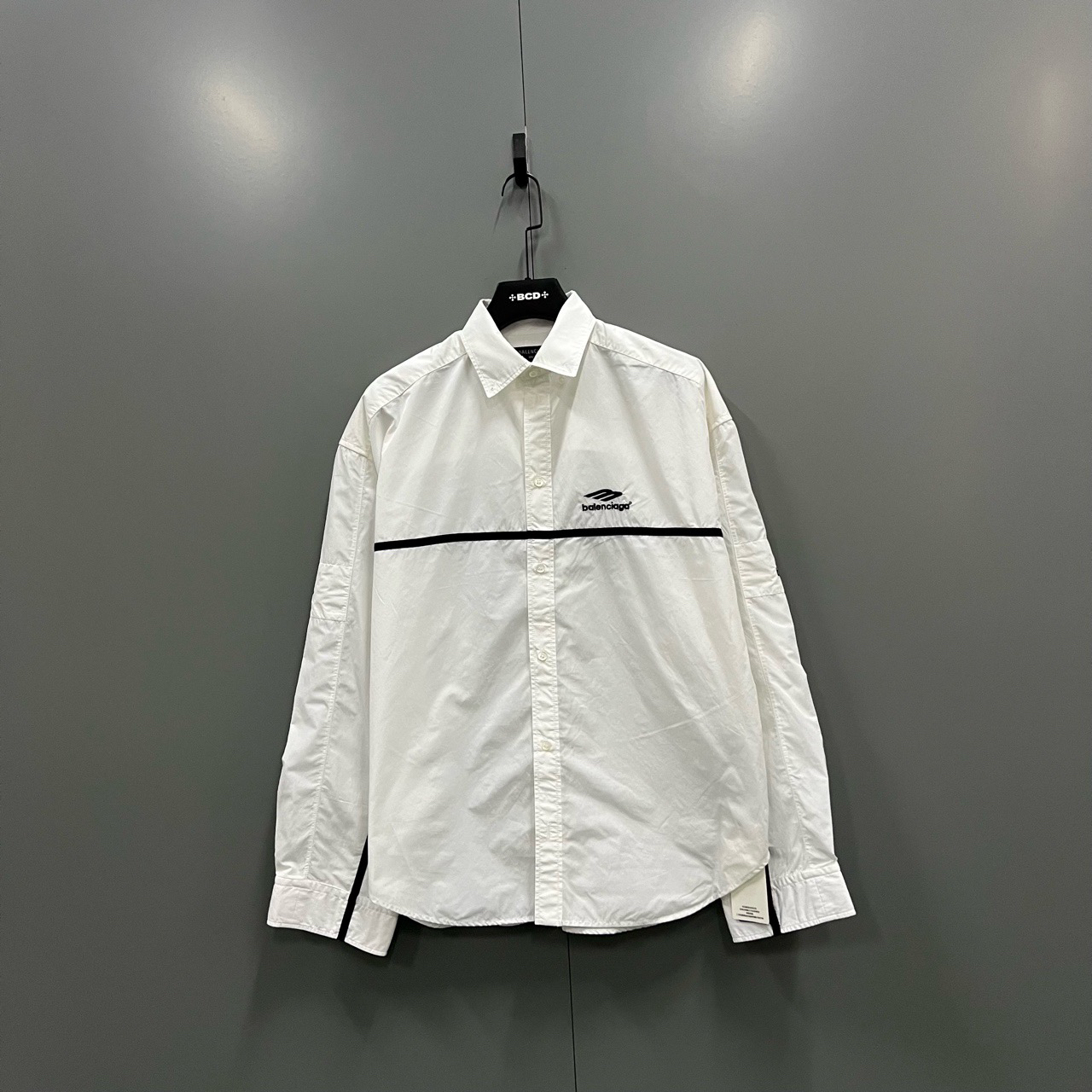 （bb）120 巴黎世家 刺绣logo长袖衬衫 1码/95新/12999/008342